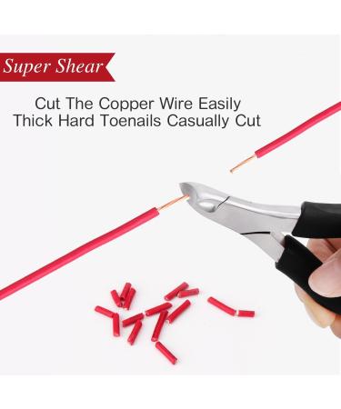 Professional Thick Toenail Clippers for Seniors - Easy Grip Large Handle, Sharp Stainless Steel - Best Nail Clipper for Men with Thick Nails - Black - Buy Online on GoSupps.com