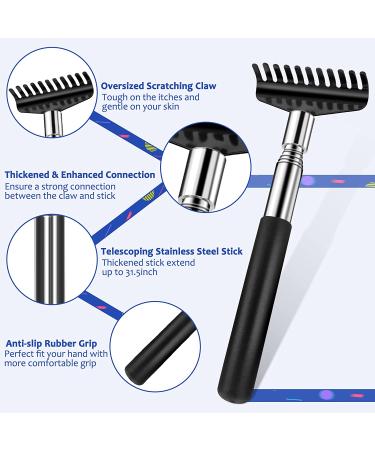 3PC-Pack Stainless Steel Telescoping Back Scratchers with Canvas Zipper Bag - Buy Online on GoSupps.com