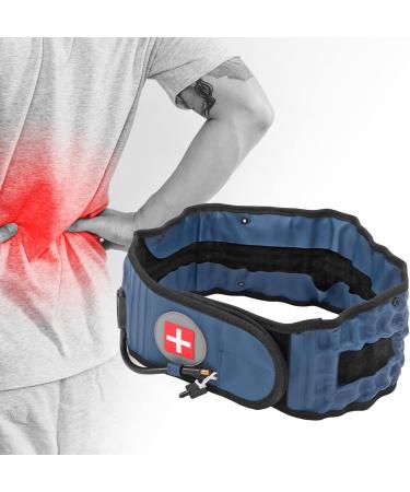 Buy Long Vertebrae Traction Belt | Lower Back Pain Relief & Lumbar Support | 360 Inflatable Decompression Waist Belt (Blue) - International Shipping Available - Buy Online on GoSupps.com