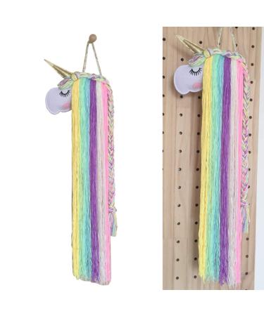 Hair clips storage unicorn hair clip holder unicorn for girls kids hair clamps wall decoration handmade unicorn shape hair clip holder unicorn hair clip storage (2)