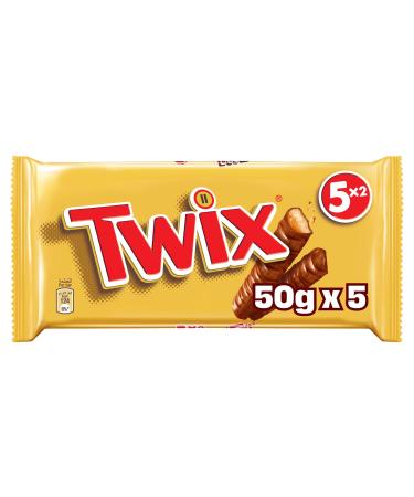 Twix Mars Chocolate Bars | Caramel Chocolate | 5 Bars in 17 Packs (17 x 225g)