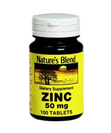 NAT B ZINC GLUC TB 50MG 100
