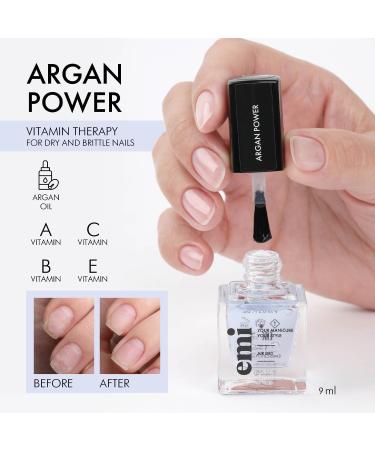 Trio de Soins EMI Nail Therapy System Vernis Durcisseur Extra Fort & Fortifiant Ongles Vitaminoth rapie Argan Power A E F avec S rum la K ratine pour Ongles Ab m s - Buy Online on GoSupps.com
