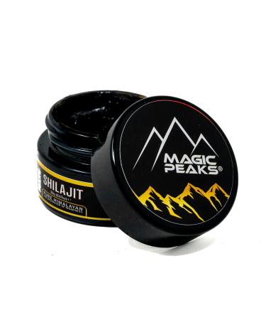 Magic Peaks Shilajit 20g rich in fulvic and humic acids and over 85 minerals | Organic raw and natural Shilajit extract Unrivaled purity and potency | Wellness booster for men and women