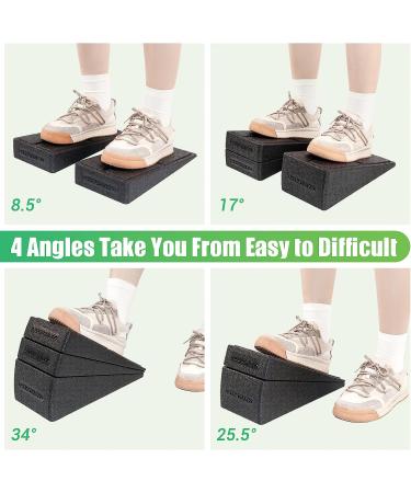 Adjustable Slant Board for Calf Stretching | 5 Angles Foot Stretcher for Physical Therapy | 480 lbs Capacity Foam Incline Board for Home Exercise - Buy Online on GoSupps.com