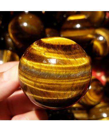 85-90 g 1 pcs Natural Tiger s Eye Quartz Crystal Sphere Ball Full of Texture - Buy Online on GoSupps.com