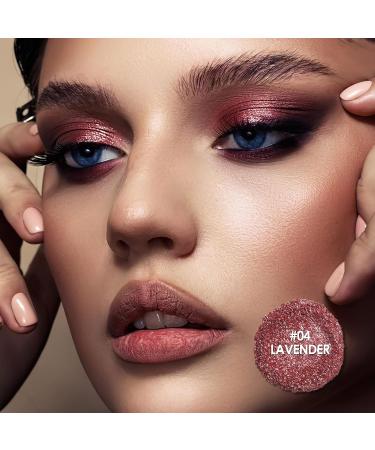 FOCALLURE Organic Loose Powder Eyeshadow - High Pigmented Glitter Shadows in Brown Plum - Buy Online on GoSupps.com