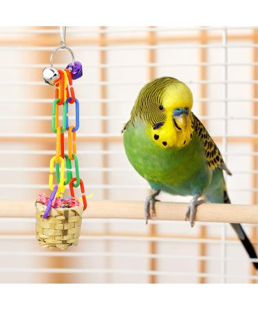 Pinenuts 4 Pack Bird Shredding Budgies Toys Parrots Chewing Hanging Foraging Toys Parrot Cage Shredder Toys Birds Cage Accessories for Small Parrots Parakeets Conures Love Birds Finches - Buy Online on GoSupps.com