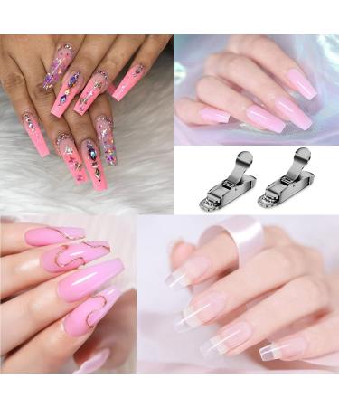Portable Stainless Steel Acrylic Nail Clipper for False Nail Art - Black - Buy Online on GoSupps.com