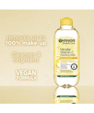 Garnier Vitamin C Brightening Essentials Set Micellar Water Serum and Sheet Mask With Vitamin C and Lemon Extract For Bright Glowing Skin SkinActive 3 Pieces - Buy Online on GoSupps.com