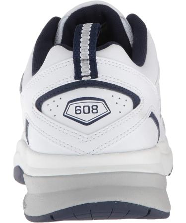 New Balance Men's 608 V5 Cross Trainer 10.5 White/Navy - Casual Comfort for Men - Buy Online on GoSupps.com