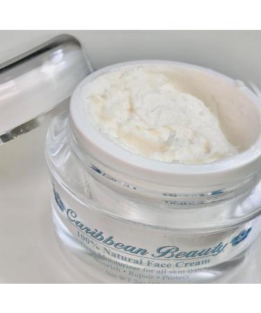 Caribbean Beauty 100% Natural Face Cream Moisturizer USA Made/Organic & Vegan Ingredients/With a Creamy Whipped Texture - Buy Online on GoSupps.com