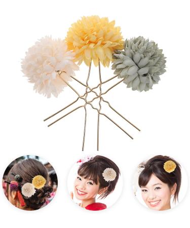 LALAFINA 3 Pairs Hairpin Flower Girls Bridal Hair Face Stencils Bun Bobby Flower Hair Barrettes Kids Tiara Hair Pin Kids Hair Clips Hair Accessories Bride Decorate Metal Prom - Buy Online on GoSupps.com