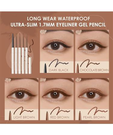 FOCALLURE Waterproof Gel Eyeliner Pencil F03 - Long-Wear, Ultra-Slim, High Pigment - Buy Online on GoSupps.com