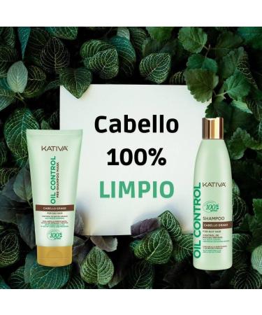  KATIVA Kativa Oil Control Kit for Oily Hair 3 x 50 ml | Contains: pre-shampoo shampoo and conditioner | Controls oily partings | Purifying Clay a blend of citrus fruits and menthol - Buy Online on GoSupps.com