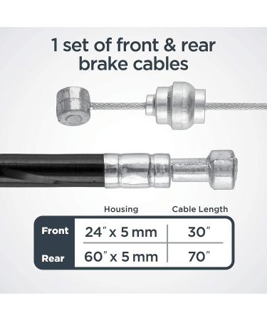 Schwinn Bike Brake and Derailleur Cable Repair Set - Black | Premium Quality - Buy Online on GoSupps.com