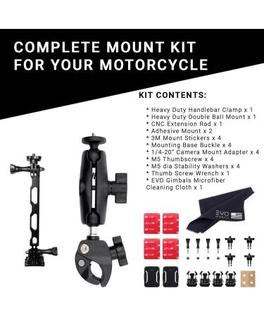 Insta360 Motorcycle Bundle - Complete Mounting Kit for Insta360 & GoPro Cameras - Buy Online on GoSupps.com