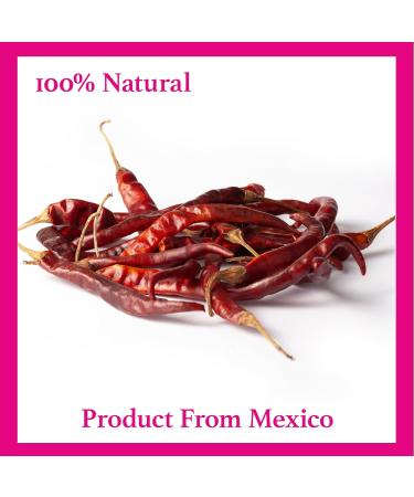 Whole Dried Chilli Peppers 170g - 2 Packs of 85g each l Freshly Packed in Resealable Bag l Natural and Premium Great for Mexican Recipes like Birria (Arbol) - Buy Online on GoSupps.com