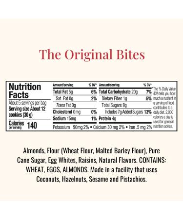 Almondina Almond Bites - Original Flavor 5 oz (142 g) | Healthy Snack - Buy Online on GoSupps.com