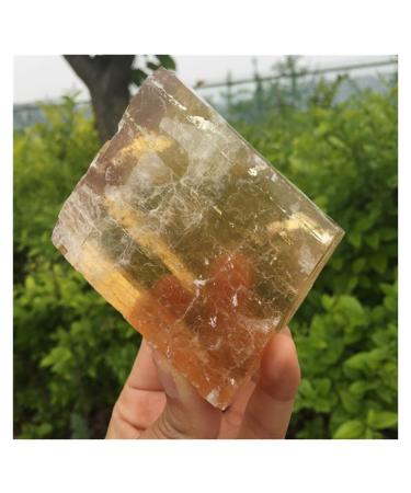 Natural Crystal Rough Natural Dark Yellow Calcite Rough Stone Mineral Reiki Healing Gemstone Crystal for Home Decor