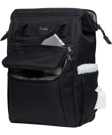 Caucko Baby Diaper Bag with Stroller Hook | Multifunctional Nylon Travel Backpack | Large Capacity | Black - Perfect for On-the-Go Parents - Buy Online on GoSupps.com