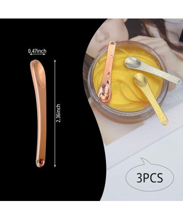 3-Pack Mask Applicator Cosmetic Scraper Cream Scoop Applicator For Facial Makeup Cream Scoop Beauty Spatula gold&silver&rose gold - Buy Online on GoSupps.com