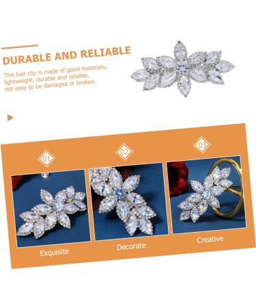BIUDECO Rhinestone Hair Clip Rhinestones Hair Accessories Rhinestones Hairpin Wedding Rhinestones Hair Clip Diamonds Hair Clip Women Hair Barrettes Women Hair Accessories Women Hair Clip - Buy Online on GoSupps.com