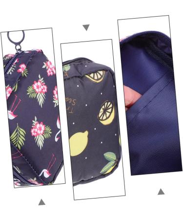 SECFOU 4pcs Sanitary Napkin Storage Bag Set - Mini Wallet for Women, Coin Purse, Cosmetic Bag - First Period Girls Sanitary Pad Holder - Navy - Buy Online on GoSupps.com