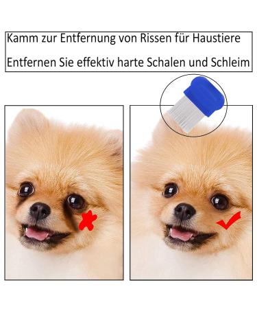 3-Piece Lice Comb Set for Cats & Dogs | Nissenkamm Scales Comb for Long Hair | Remove Lice & Dandruff | Green Red Blue - Buy Online on GoSupps.com