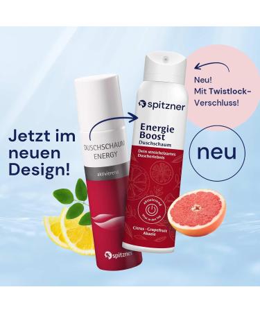  spitzner spitzner EnergieBoost Shower Foam (6 x 150 ml) with Free Massage Glove - Buy Online on GoSupps.com