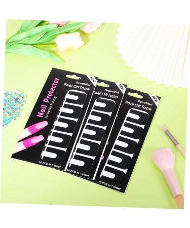 minkissy Nail Polish Protector 400 Sheets tearable Nail Protector Stickers Nail Protective Agent Adhesive Tape Manicure Care Nail Tape Sticker Patch Safety mask Silica Gel 3.00X2.50X0.10CMx4pcs As Shownx4pcs - Buy Online on GoSupps.com