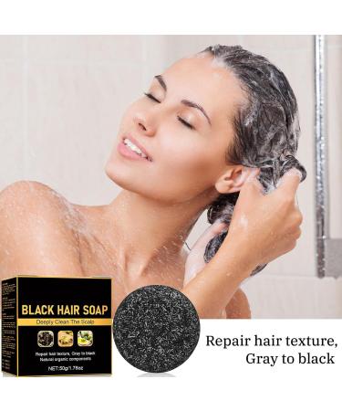  Zankie Grey Hair Reverse Bar Natural Soap to Remove Grey Hair | Grey Reverse Shampoo Bar | Men's White Hair Covering Shampoo Bar Lightening Shampoo Bar | - Buy Online on GoSupps.com