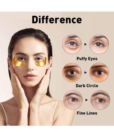 Under Eye Patches (50 Pairs) - 24K Gold Eye Patches for Puffy Eyes Dark Circles Eye Bags and Wrinkles Collagen - Buy Online on GoSupps.com