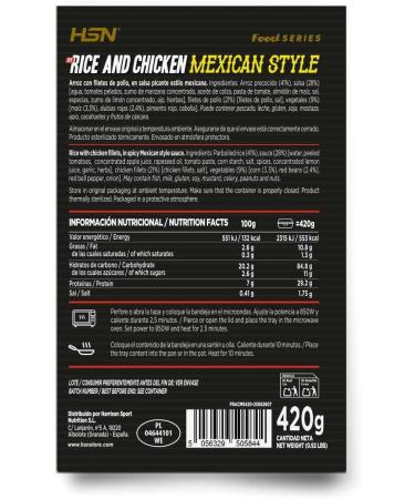 HSN Mexican Style Spice Sauce Chicken Prepared Dish | 420 Grams | Ready to Heat & Take | High Protein Low Calorie | Healthy & Rich Foods - Buy Online on GoSupps.com
