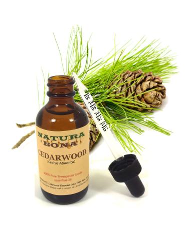 Pure Cedarwood Essential Oil 2 OZ / 60 ML in Amber Glass Graduated Dropper Bottle. Premium Therapeutic Grade Texas Cedarwood Oil. Use in Diffuser Aromatherapy. - Buy Online on GoSupps.com