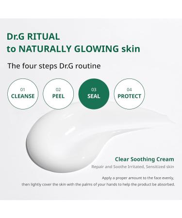 Dr.G RED Blemish Clear Soothing Cream 70ml - Cica Moisturizer for Sensitive Acne-Prone Skin | Korean Skin Care & KBeauty - Buy Online on GoSupps.com