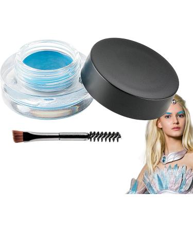 Eyebrow Pomade Cream | Women's Blue Gel Pomade for Eyebrow - Lightweight Texture Eyebrow Makeup Tool for Cosplay Parties Costume Parties Stage Performances Role-Playing Activities Lambo - Buy Online on GoSupps.com