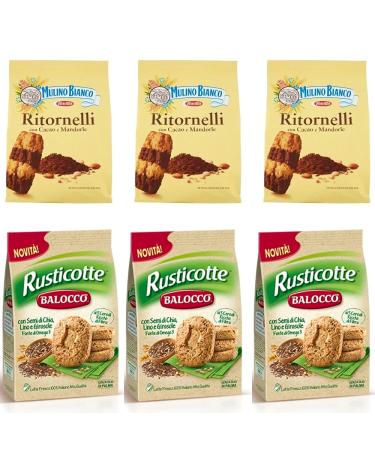 Mulino Bianco 3 biscuits Mulino Bianco Ritornelli 700 g cookies + 3 biscuits Balocco Rusticotte Biscotti Integrali ai 5 cereals in cork complete with 5 cereals 700 g
