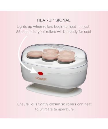 Conair Instant Heat Travel Hot Rollers 1.5 White - Set of 5 - Buy Online on GoSupps.com