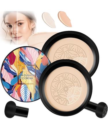 Periodicali Mushroom Head Air Cushion CC Cream Periodicali Makeup Periodicali Air Cushion CC Cream Periodicali Mushroom Makeup Periodicali Air Cushion Cc Cream Mushroom Head Foundation Ivory White+natural