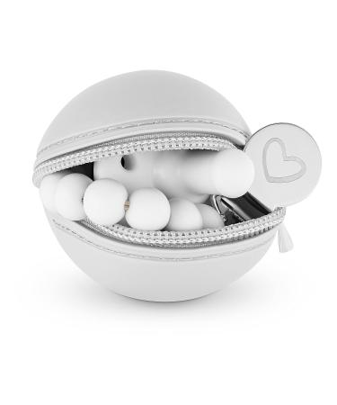 Bleu La La Silicone Pacifier Holder Case - Zipper Pouch Taupe - Buy Online on GoSupps.com