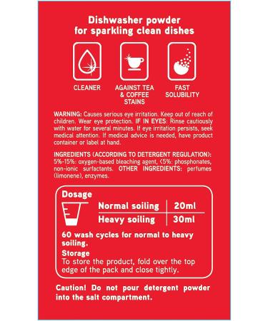 Somat Classic Powder Dishwasher Cleaner - 1.2 kg Bulk Pack for Daily Cleaning | International Shipping Available - Buy Online on GoSupps.com