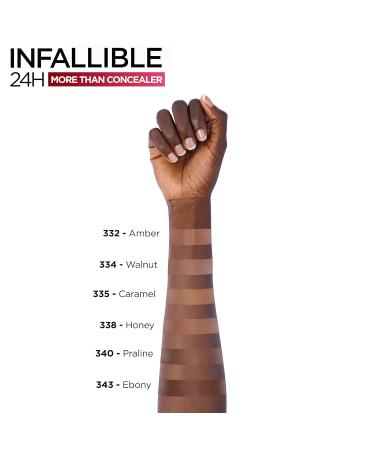 L'Oral Paris Infallible Concealer 338 Honey - Long-Lasting Coverage & Refreshing Finish (11ml) - International Shipping Available - Buy Online on GoSupps.com