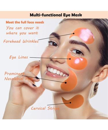 Vitamin-C Hydrogel Under Eye Patches - 30 Pairs for Hydrating & Anti-Aging | Reduce Puffiness, Dark Circles & Wrinkles - Buy Online on GoSupps.com