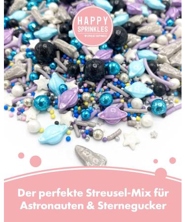 Happy Sprinkles Cosmic Galaxy 90g | Colorful Cake & Ice Cream Decor | Perfect for Birthdays & Parties | International Shipping Available - Buy Online on GoSupps.com