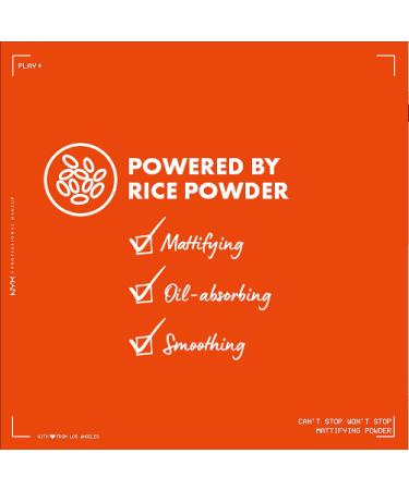 NYX Can't Stop Won't Stop Mattifying Powder - Matte Finish Shade Tan 06 | 1 Piece (1 Pack) - Perfect for Oily Skin - Buy Online! - Buy Online on GoSupps.com