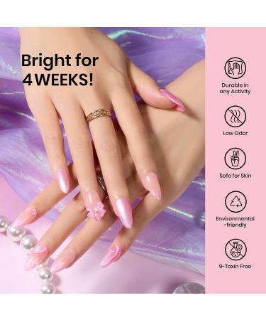 Beetles Gel Polish - Mermaid Pink Pearl 15mL | Fine Sparkle Pink | UV/LED Soak Off Gel Manicure DIY Nail Art - 1 Pc - Buy Online on GoSupps.com