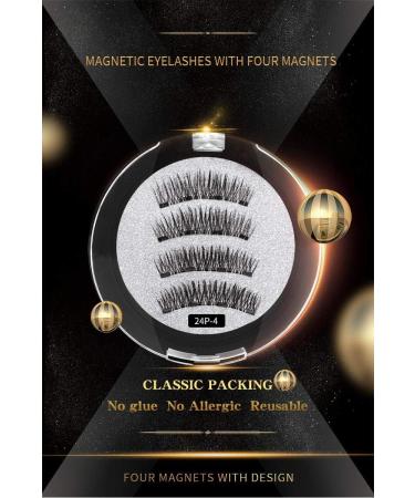 XIUNIA Magnetic Eyelash Set 8D Quantum Magnetic Eyelash Soft Magnetic Technology 2 Pairs Of False Eyelashes with Tweezers Easy to Wear - Buy Online on GoSupps.com