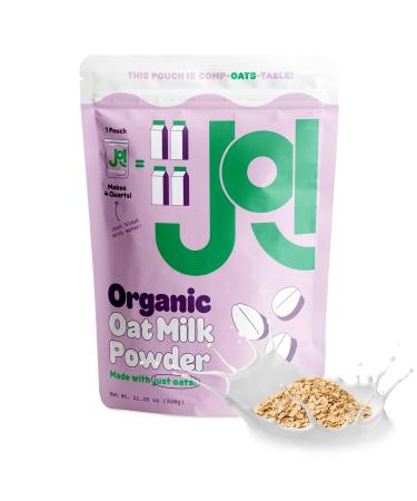Organic Oat Milk Unsweetened Powder Pouch by JOI, Makes 1 Gallon, Vegan, Kosher, Shelf Stable, and Gluten Free, Use for Coffee Creamer, Add to Smoothies and Tea or Make Your Own Oat Milk 11.29 Oz 11.29 Ounce (Pack of 1)