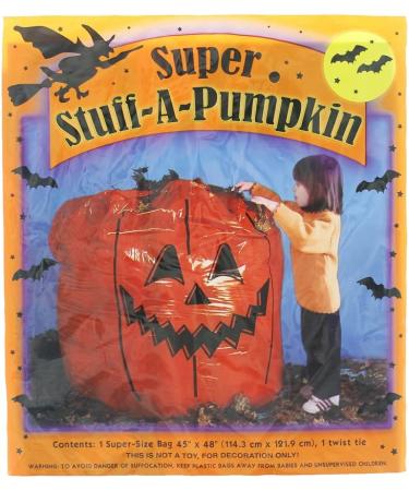 Super Stuff Pumpkin Leaf Bags - 3 Pack | Convenient and Durable Solution for Fall Yard Cleanup - Buy Online on GoSupps.com